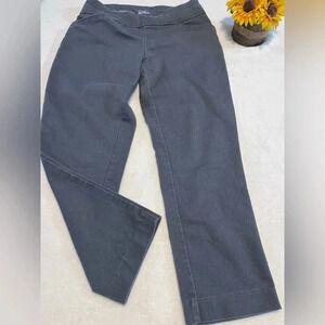 croft and barrow womens Size 4 short petite effortless stretch pants gray
